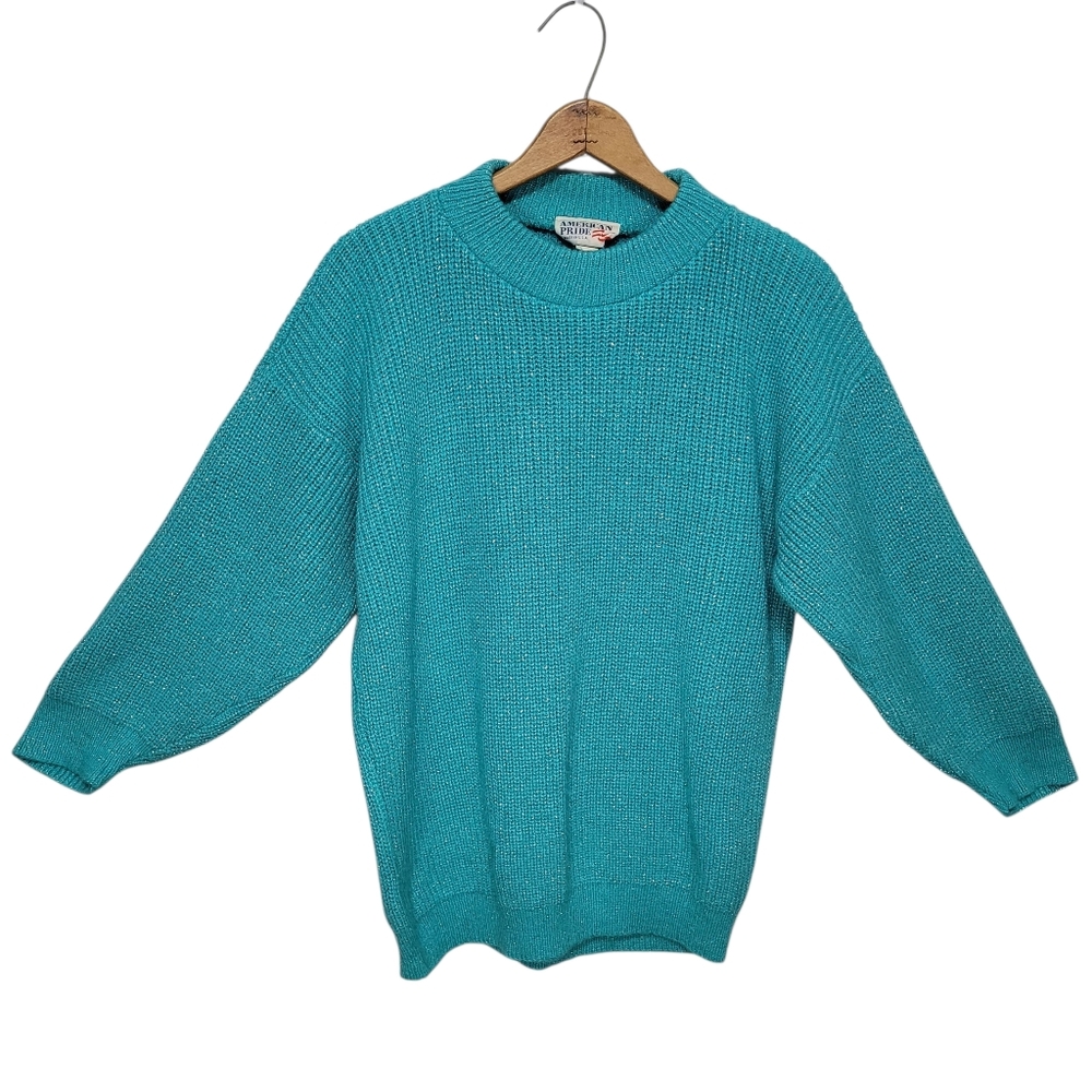 American Pride Vintage 80's Women's Sweater Size Small Made in U.S.A Flawed